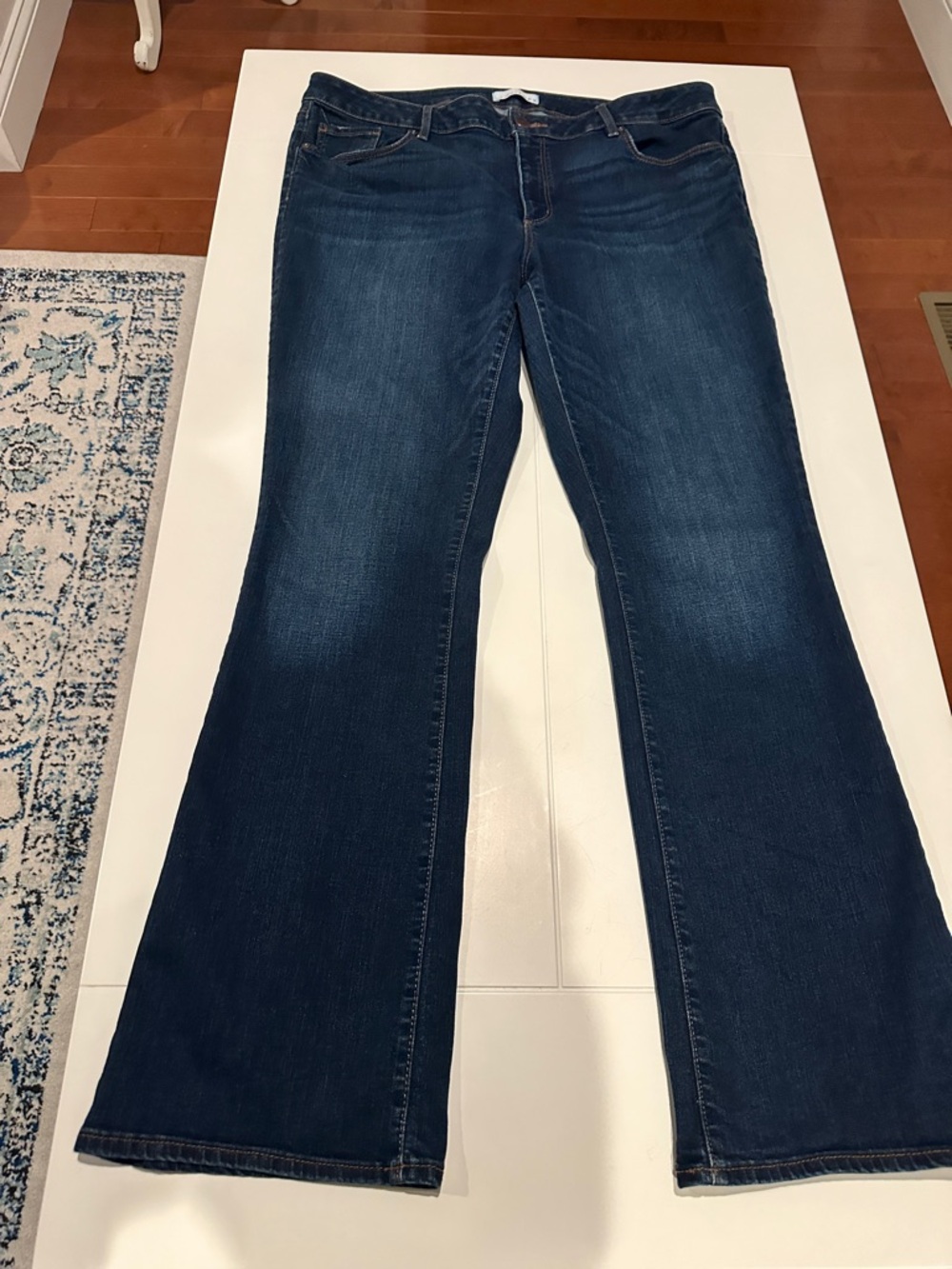 LOFT Dark Indigo Flare Jeans